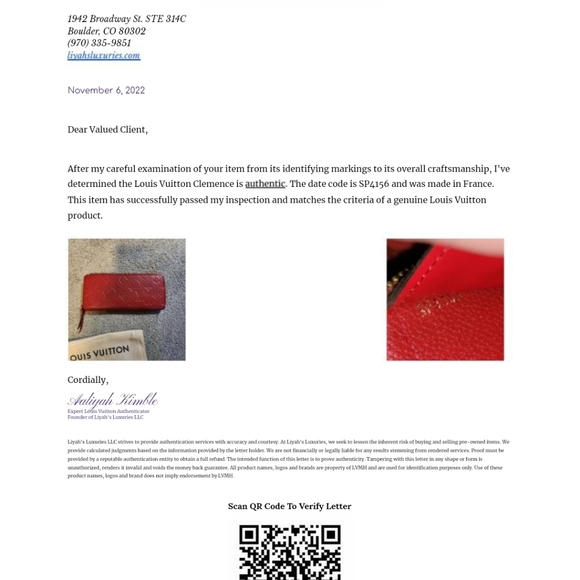 Louis Vuitton Red Clemence Wallet - Picture 16 of 16